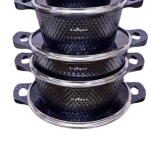 UNIQUE 12 Pcs Granite Cookware Set
