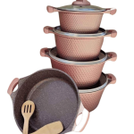 UNIQUE 12 Pcs Granite Cookware Set