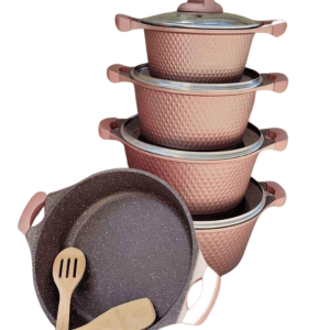 UNIQUE 12 Pcs Granite Cookware Set