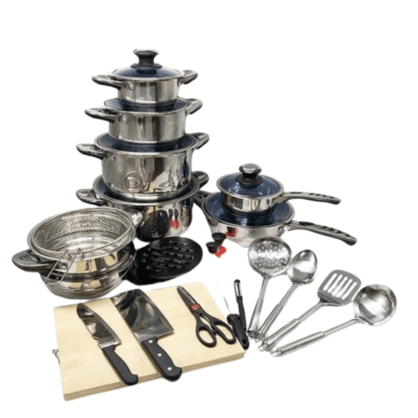 Marwa 30pcs Stainless Cookware Set