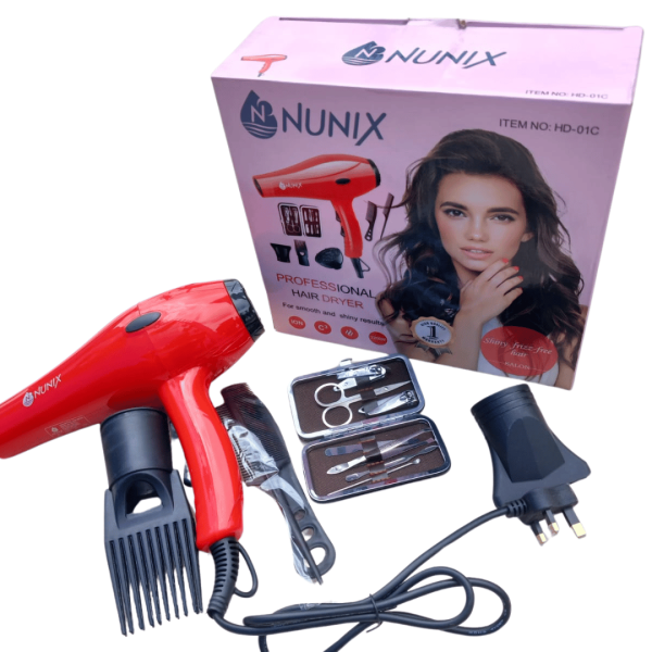 Nunix Blow Dry Hair Dryer- 2200W