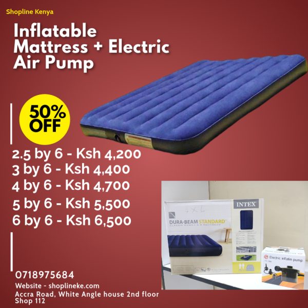 Intex Inflatable Mattresses 2.5*6, 3*6, 4*6, 5*6 and 6*6 with Electric Pump