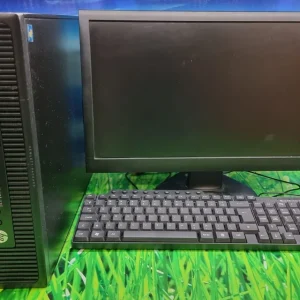 HP ProDesk desktop core i5 complete set 4th gen 4gb ram 512gb storage 19 inches monitor