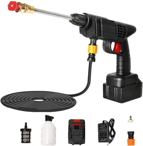 Cordless portable high Pressure Washer and spray Gun